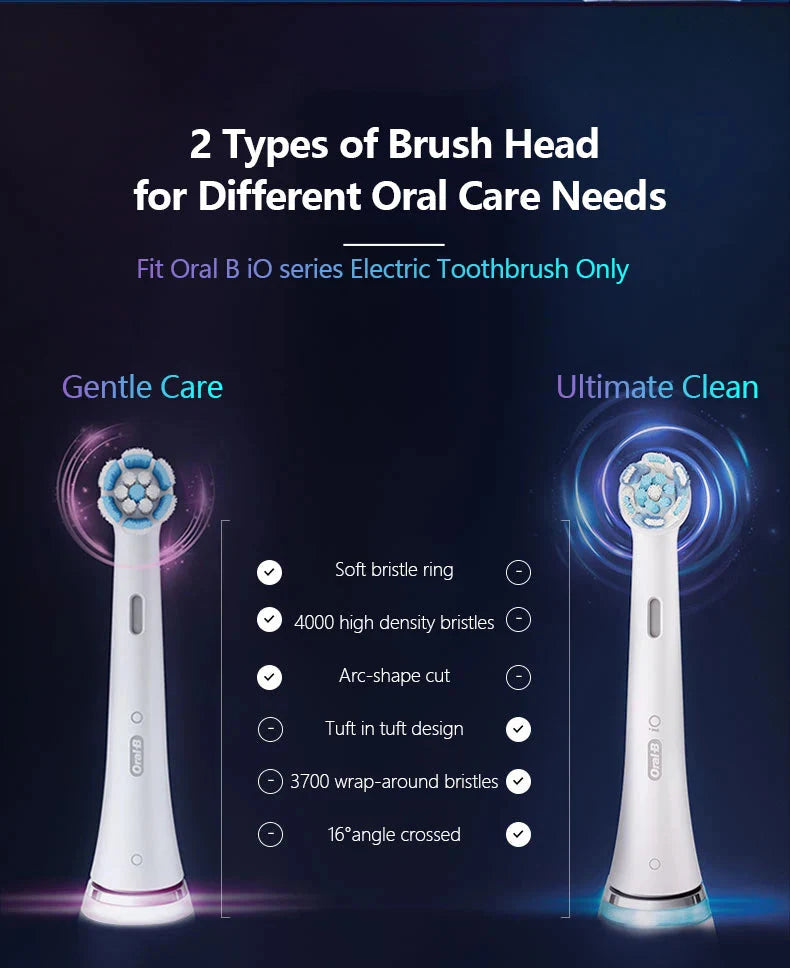 Oral B Electric Toothbrush IO Series Rechargable Waterproof Smart Rotating Timing Electronic Tooth Brushes iO2 iO3 iO4 iO7 iO9