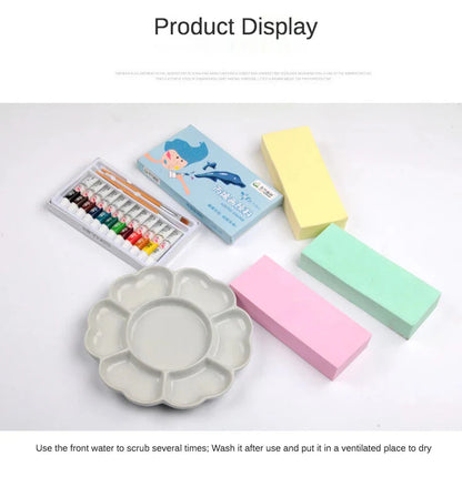 1 pcs Art supplies gouache watercolor sponge absorbent sponge brush Strong water absorption pigment sponge Color random send