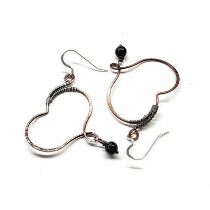 Sculpted Copper Butterfly Wing Abuse Survivor Earrings