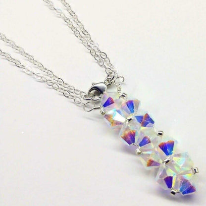 Handmade Swarovski Crystal Rock Candy Bar Necklace
