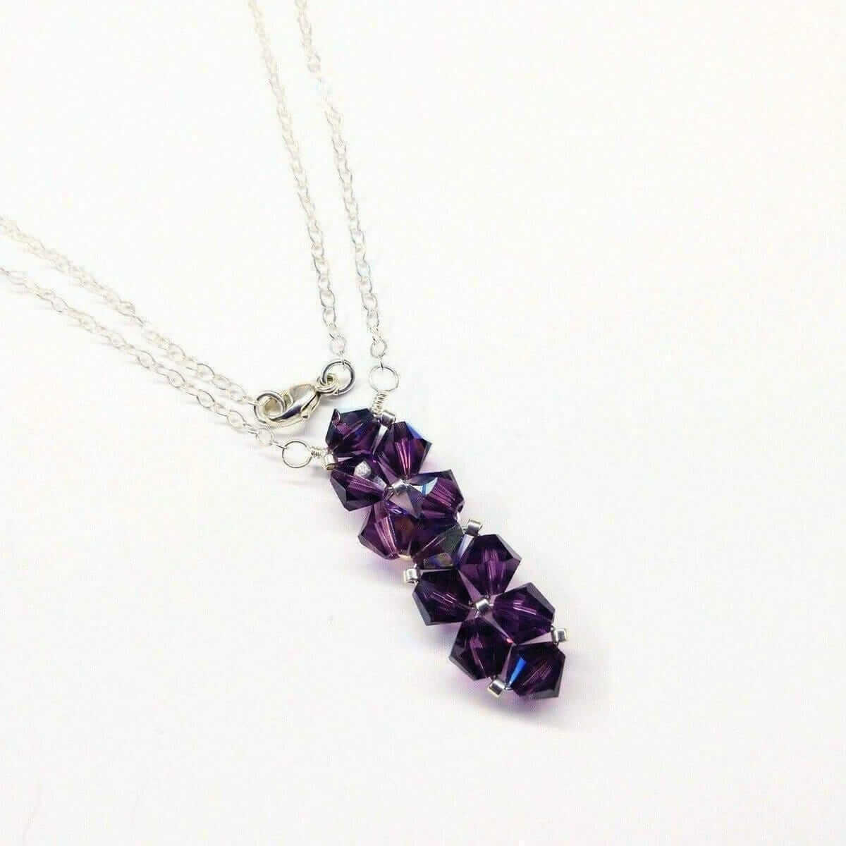 Handmade Swarovski Crystal Rock Candy Bar Necklace