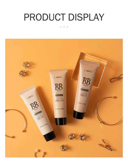 BB Cream Base Makeup Long Lasting Waterproof Brighten Skin Tone Cover Blemishes 30ml Concealer Foundation Liquid Face Makeup