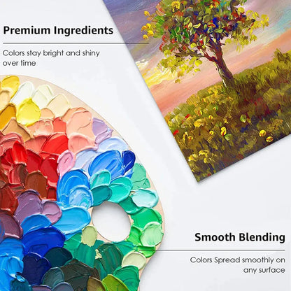Acrylic Paint Set 12/24 Colors Craft Paint for Fabric/Clothing/Nail/Canvas/Rock Painting Waterproof Drawing Set Art Supplies