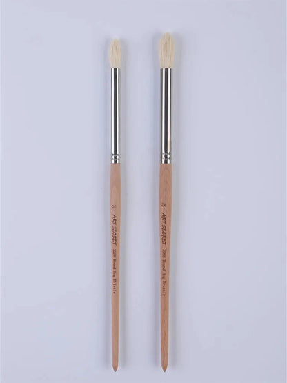 ArtSecret New Arrival 2288 24/Set Oil And Acrylic Painting Brush Hog Bristle Straw Mat Pouch&Canvas Pocket Artist Art Supplies