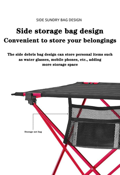 Portable Foldable Table Camping Outdoor Furniture Computer Bed Tables Picnic 6061 Aluminium Alloy Ultra Light Folding Desk