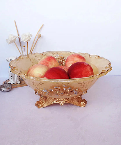 Luxury European-Style Fruit Plate for Living Room, Home Decoration Ornaments