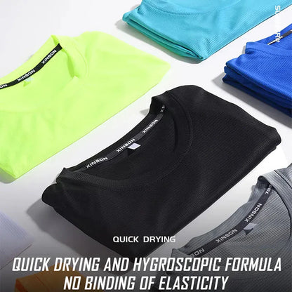 Men 's Fitness Gym T Shirts 2020 Shirt Homme Running Men Designer Quick Dry T-Shirts Running Slim Fit Tops Tees Sport Muscle Tee