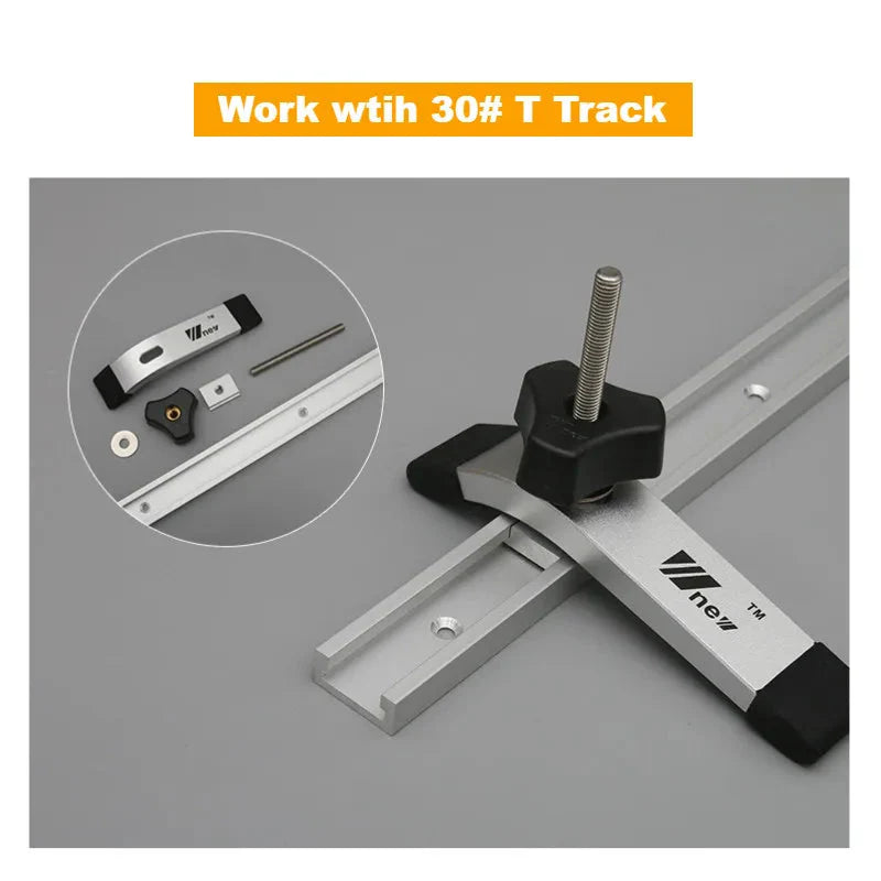 T Track Slider M8 T Screw M8 Nut Saw Table Acting Hold Down Clamp for T-Slot T-Track Woodworking  DIY Tools