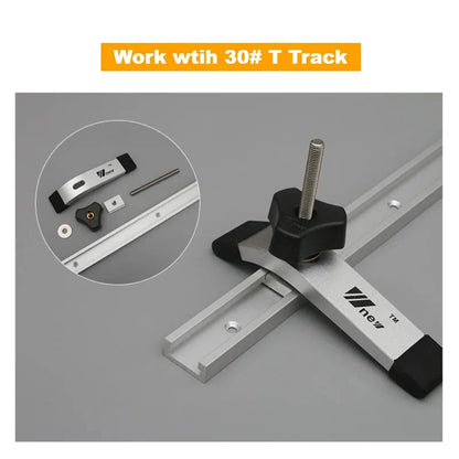 T Track Slider M8 T Screw M8 Nut Saw Table Acting Hold Down Clamp for T-Slot T-Track Woodworking  DIY Tools