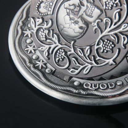 Big Size John Wick 4 Blood Oath Marker Coin Keychain Gold and Adjudicator Coin Metal Prop Accessories Collection Gift