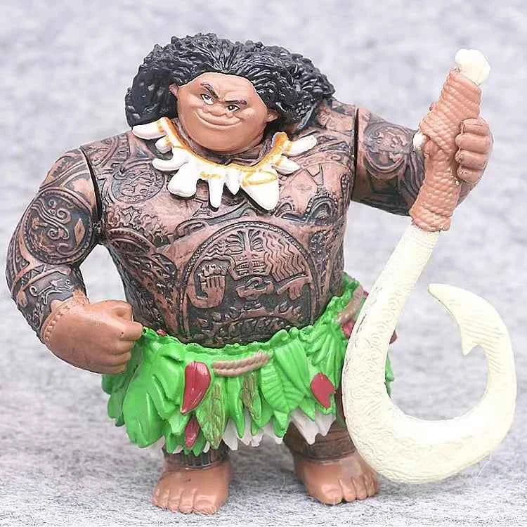 6/10Pcs Set Disney Movie Moana Figure Dolls Set Demigod Maui Moana Waialiki Heihei Action Figure Model Kids Christmas Gift