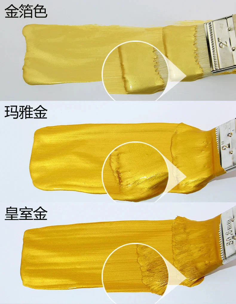 50g Bright Gold Paint,  Wood Paint, Metal Lacquer ,tasteless Water-based Paint, Can Be Applied on Any Surface