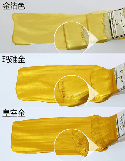 50g Bright Gold Paint,  Wood Paint, Metal Lacquer ,tasteless Water-based Paint, Can Be Applied on Any Surface
