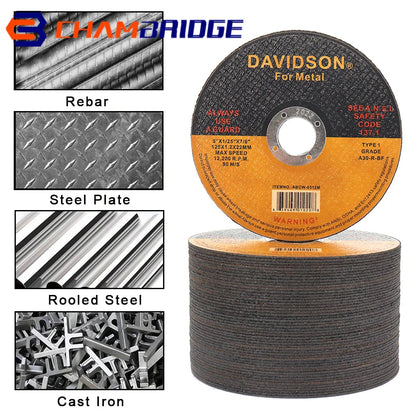 125mm Cut Off Wheel 5 " Metal Cutting Disc Angle Grinder Rotary Circular Saw Disc for Metal Stainless Steel Iron Cutting 1-30pcs