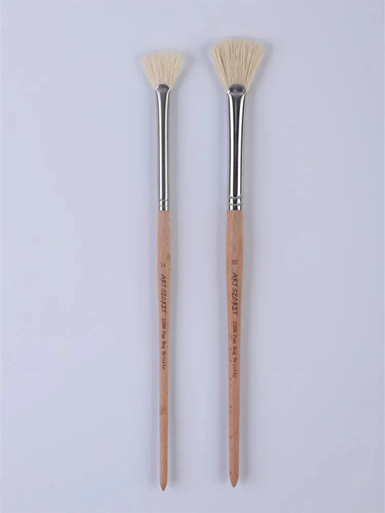 ArtSecret New Arrival 2288 24/Set Oil And Acrylic Painting Brush Hog Bristle Straw Mat Pouch&Canvas Pocket Artist Art Supplies