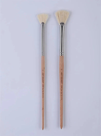 ArtSecret New Arrival 2288 24/Set Oil And Acrylic Painting Brush Hog Bristle Straw Mat Pouch&Canvas Pocket Artist Art Supplies