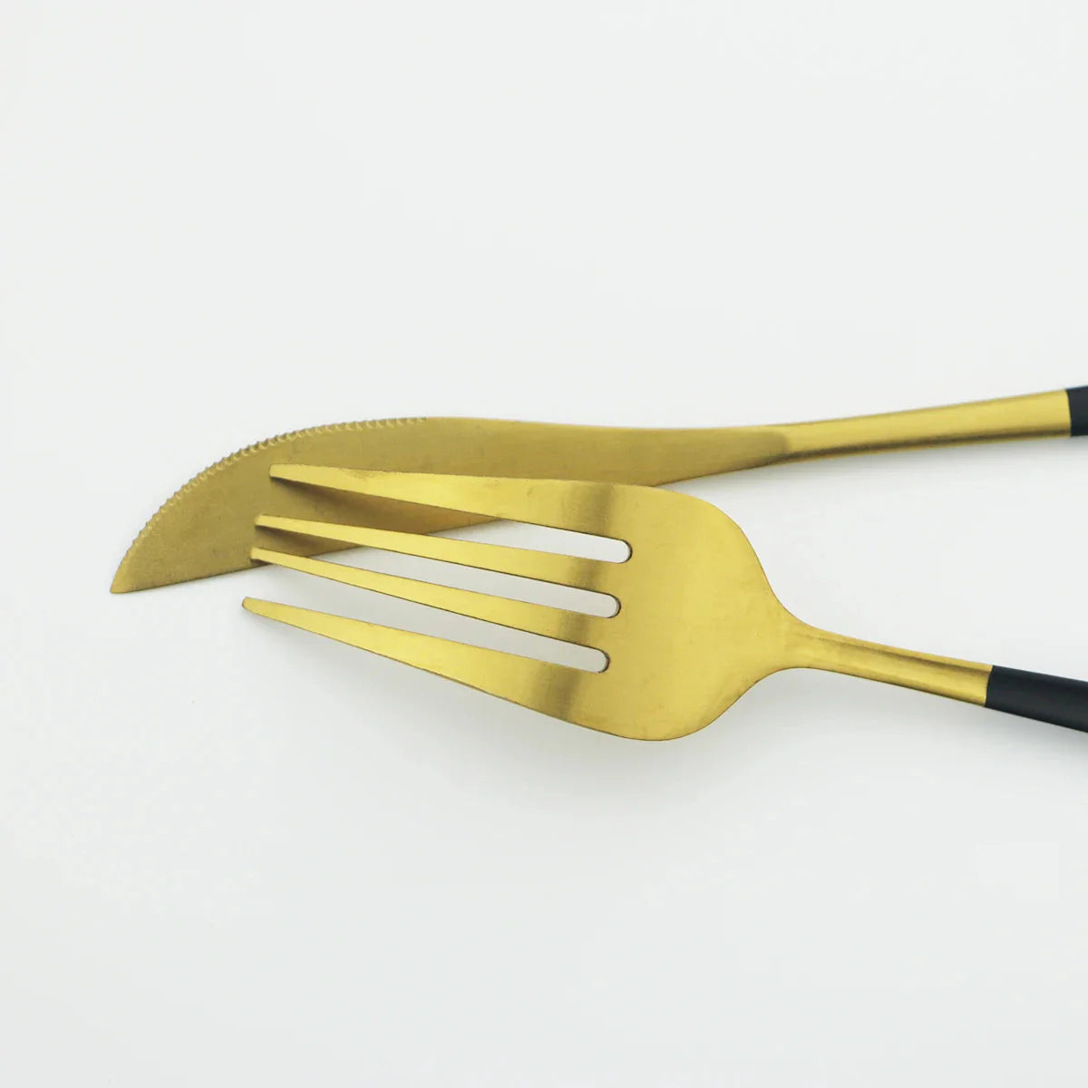 30 Pieces Dinnerware Matte Stainless Steel Cutlery Set Roes Gold Knives Fork Teaspoons Silverware Kitchen Party Dinner Tableware