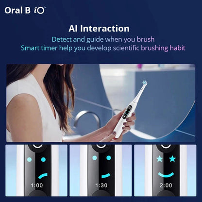 Oral B Electric Toothbrush IO Series Rechargable Waterproof Smart Rotating Timing Electronic Tooth Brushes iO2 iO3 iO4 iO7 iO9