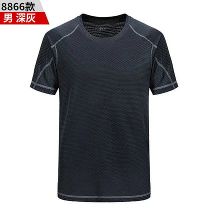 Mens Mesh Short Sleeve Lightweight T-Shirts,Bulk Crew Tees for Guys, Mixed Bright Colors Bulk Pack,Moisture Wicking,10 colors