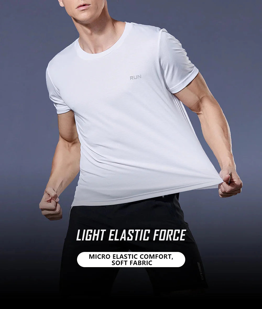 Men 's Fitness Gym T Shirts 2020 Shirt Homme Running Men Designer Quick Dry T-Shirts Running Slim Fit Tops Tees Sport Muscle Tee