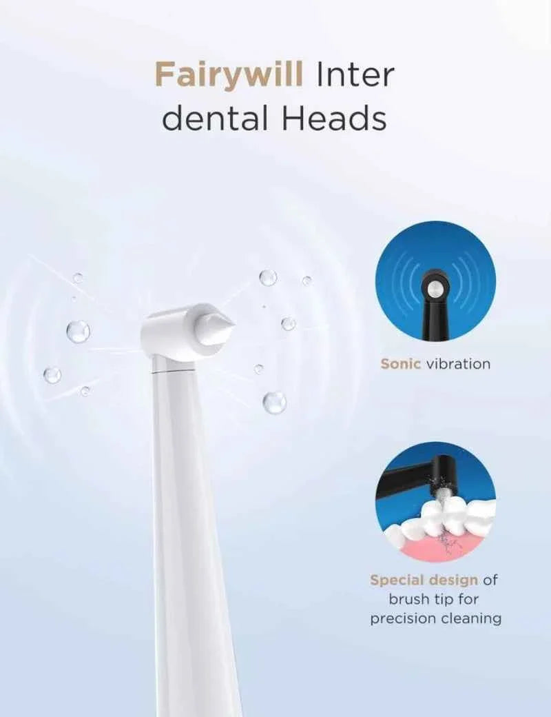 Fairywill Interdental Brush Heads Replacement Toothbrush heads for FW-507 FW-508 FW-917 FW-959 D7 D8 Sonic Electric Toothbrush