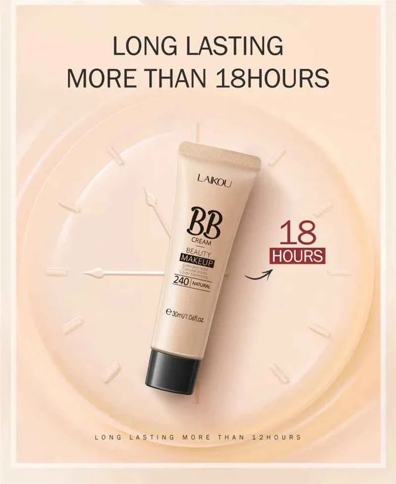 BB Cream Base Makeup Long Lasting Waterproof Brighten Skin Tone Cover Blemishes 30ml Concealer Foundation Liquid Face Makeup