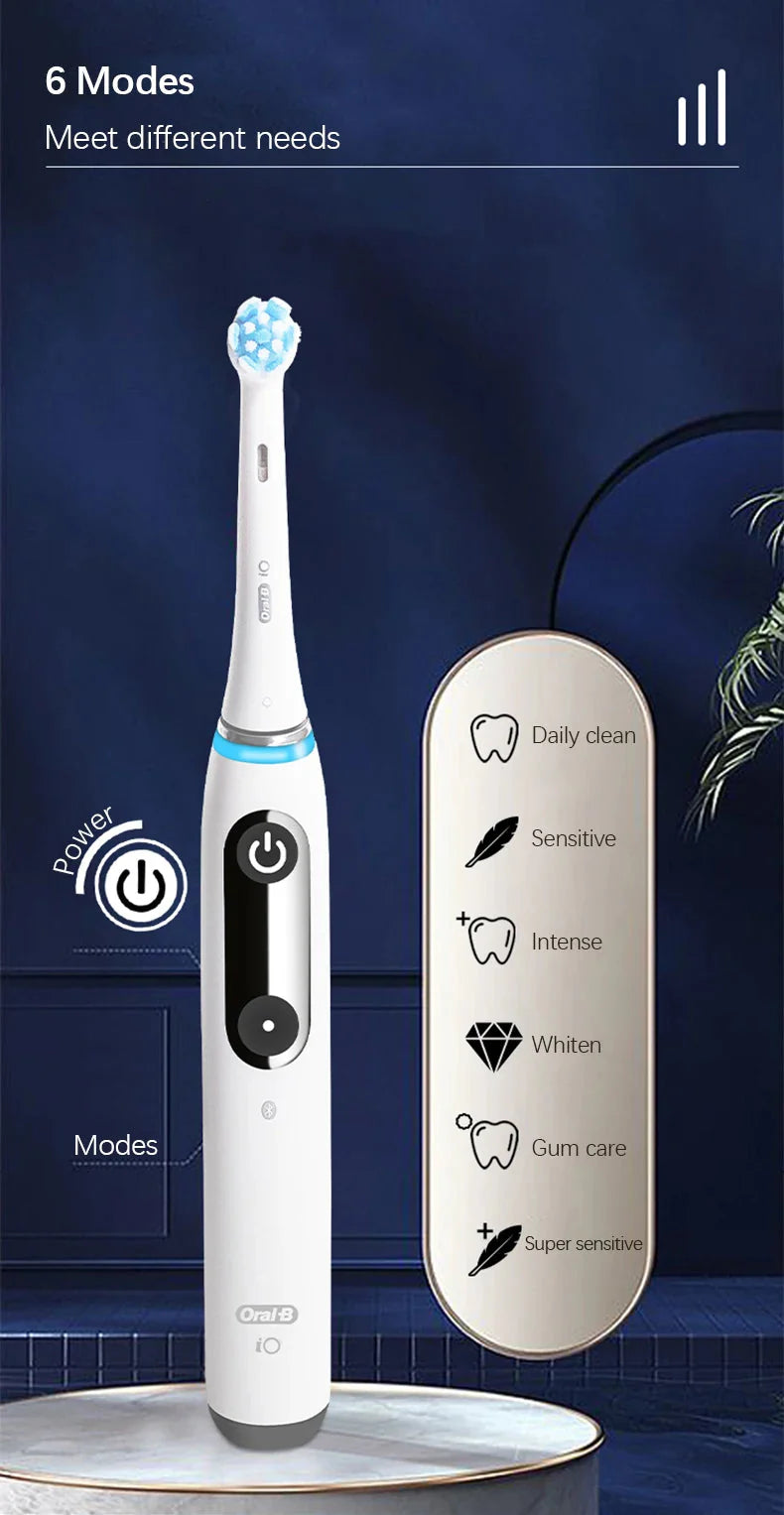 Oral B Electric Toothbrush IO Series Rechargable Waterproof Smart Rotating Timing Electronic Tooth Brushes iO2 iO3 iO4 iO7 iO9
