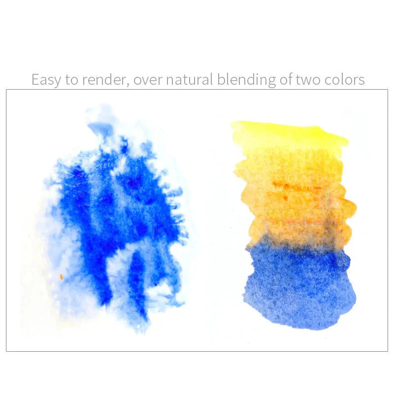 US QOR Artistic Watercolor Paints Set Tin box Pigment Solid Paint Set Palette High Concentration for Artist Painting Drawing