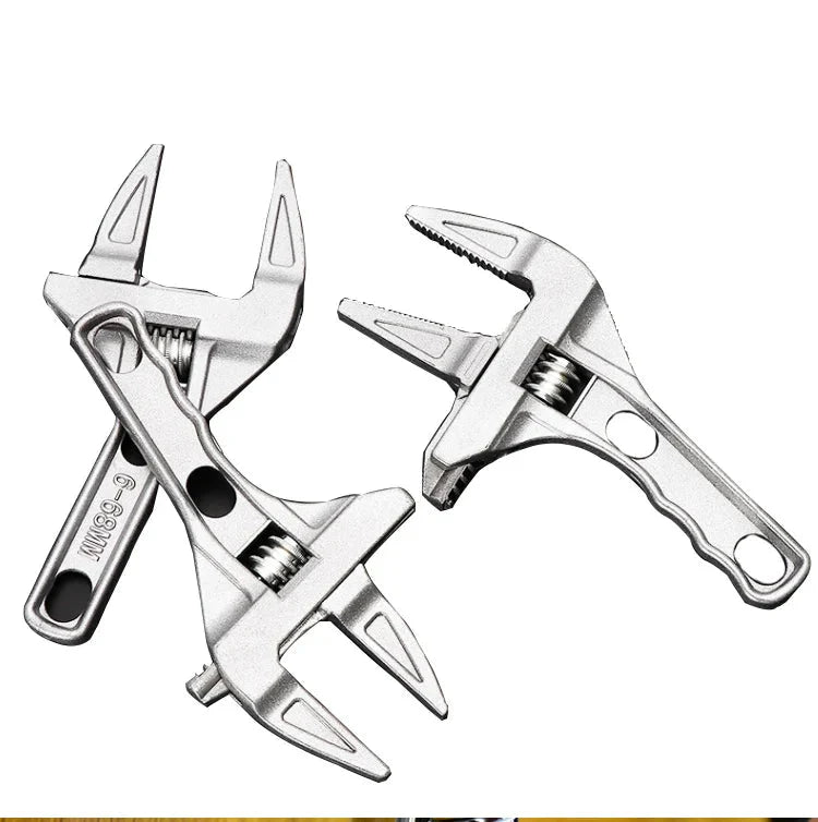 Adjustable Wrench Universal Monkey Spanner Multi-function plumbing Hand Tools Nut Sink Wrench Bathroom Pipe Large Open Spanner