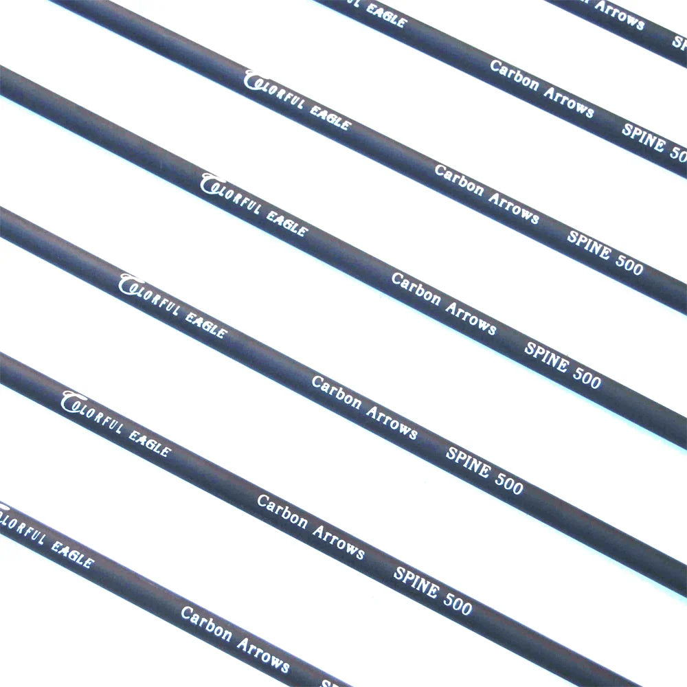 New Spine 500 Carbon Arrow With Replaceable Arrowhead 28"/30"/31"Length Archery for Compound/Recurve Bow Hunting