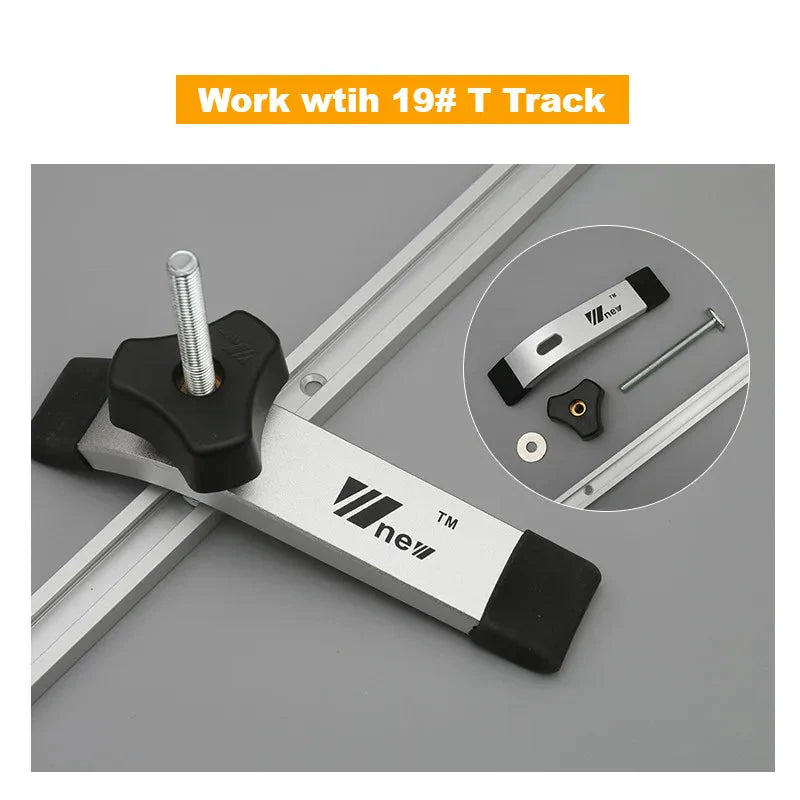 T Track Slider M8 T Screw M8 Nut Saw Table Acting Hold Down Clamp for T-Slot T-Track Woodworking  DIY Tools