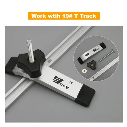 T Track Slider M8 T Screw M8 Nut Saw Table Acting Hold Down Clamp for T-Slot T-Track Woodworking  DIY Tools