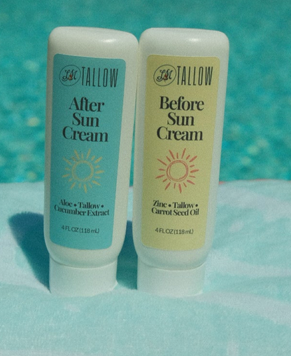 Tallow Sun Care Duo - Natural Before & After Sun Cream Gift Set with Zinc Oxide