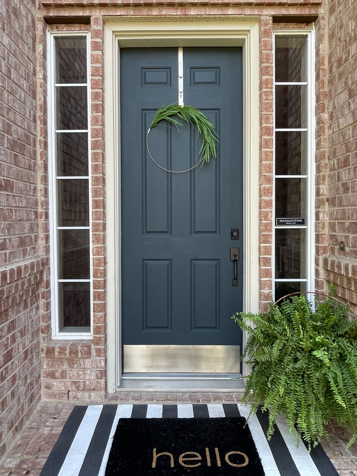 Modern Greenery Hoop Wreath
