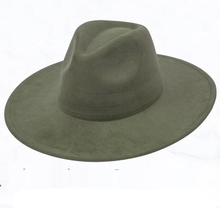 Wide Genuine Leather Brown Floral Hat Band w/ Turq 953q