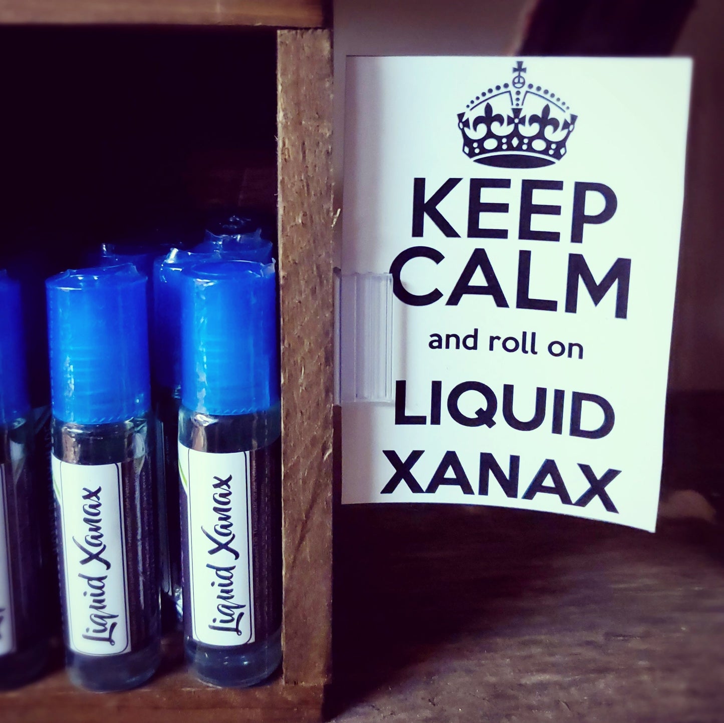 Liquid Xanax | Liquid Calm | Anxiety Panic Attack Natural Relief | Essential Oil Roll on Steel Ball Roller Bottle |  Calming Relaxing Organic |Woman Owned