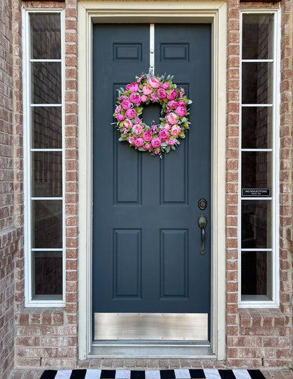 Purple Peony Spring Wreath