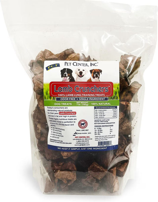 PCI Lamb Crunchers Lung Bites Dog Treats (7oz)