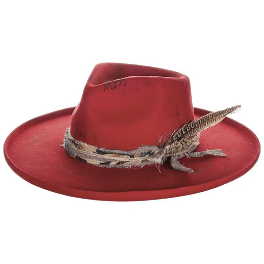 Justin Jolene - Women's Wide Brim Fedora Hat (Closeout)