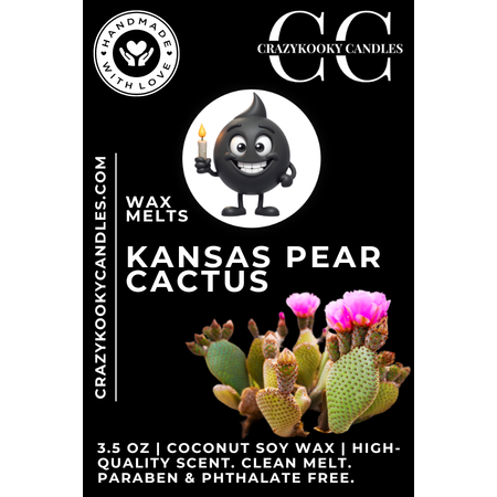 KANSAS PEAR CACTUS - Wax Melts, Scented Coconut Soy, 3.5oz