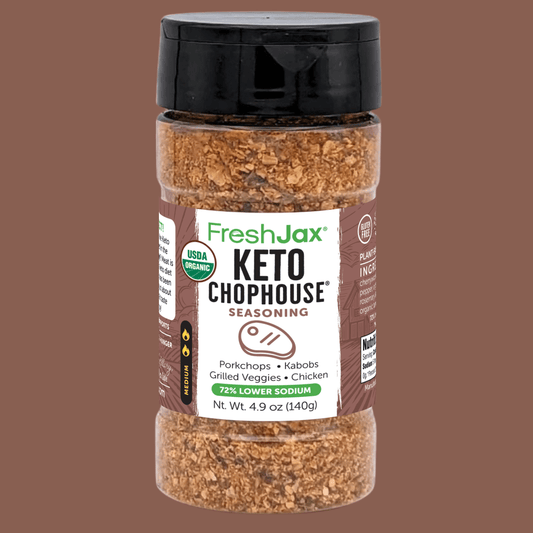 Keto Chophouse® Organic Steak Seasoning – Low Sodium Bold Flavor for Steak, Pork & Veggies