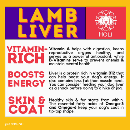 Lamb Liver Dog Food Topper - Freeze Dried - Single Ingredient
