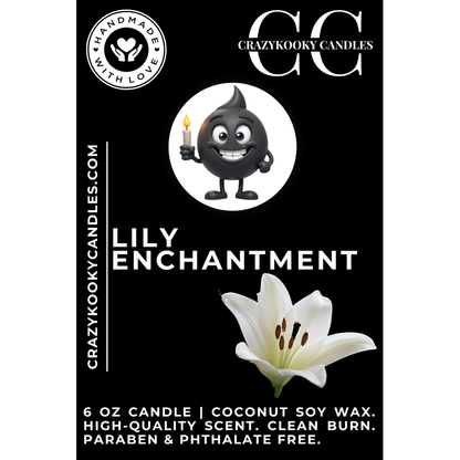 LILY ENCHANTMENT - Funny Candle, Scented Coconut Soy Candle, 6oz