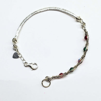 Limited Edition Red Green Christmas Holiday Tube Bracelet