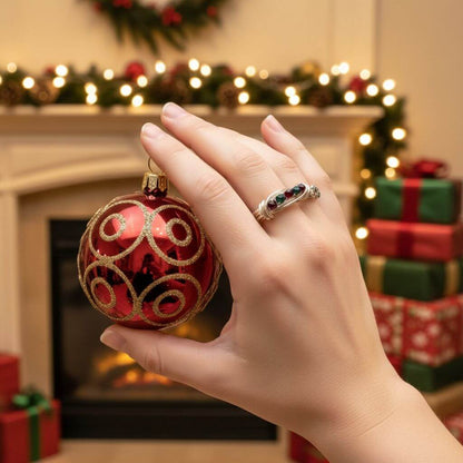 Limited Edition 2026 Silver Wire Wrapped Christmas Ring
