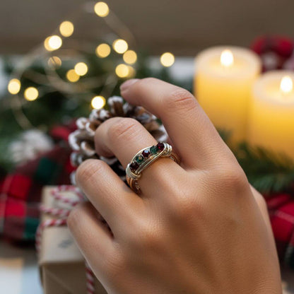 Limited Edition 2026 Silver Wire Wrapped Christmas Ring
