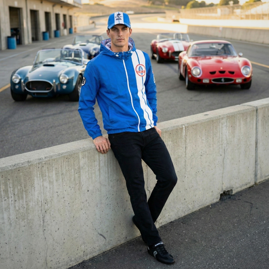 Shelby Cobra Official Blue with White Stripes Hat