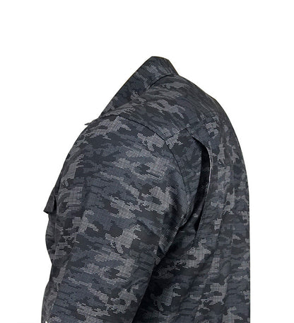 Men's Dot Camo UV Vented Fishing Shirt