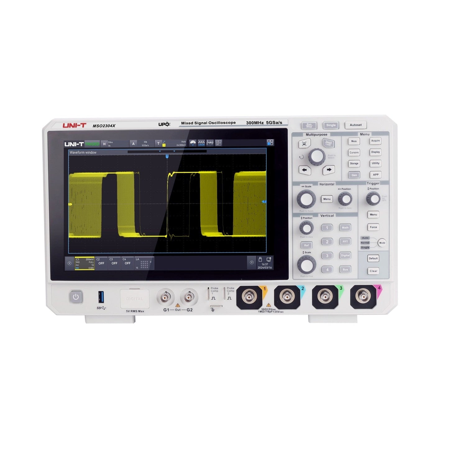 MSO2104X 100 MHz 4Ch Mixed Signal Oscilloscope