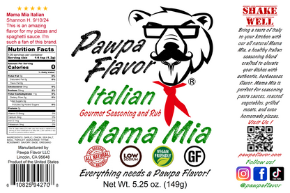 Pawpa Flavor Mama Mia Italian Seasoning